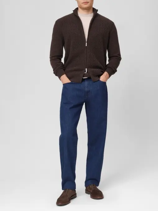 Кардиган из шерсти и кашемира BERTOLO LUXURY MENSWEAR