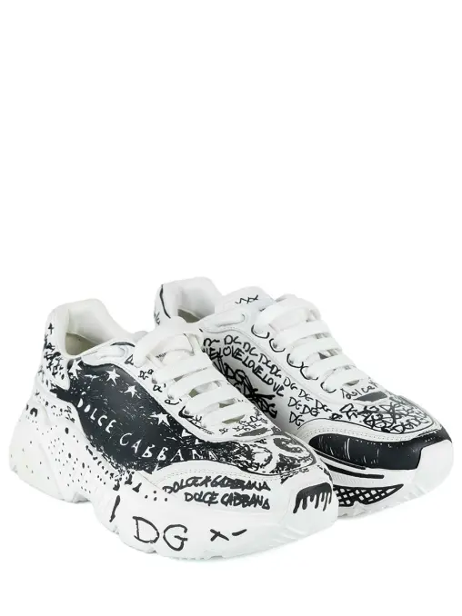 Кроссовки кожаные DOLCE & GABBANA