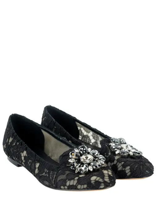 Балетки кружевные Rainbow Lace DOLCE & GABBANA
