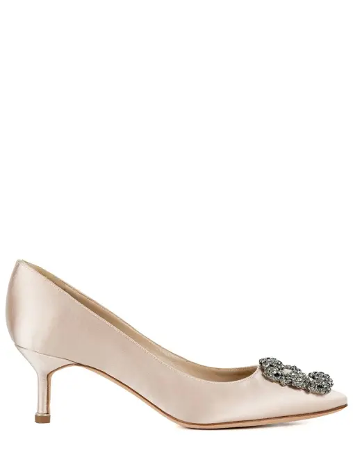 Туфли шелковые MANOLO BLAHNIK