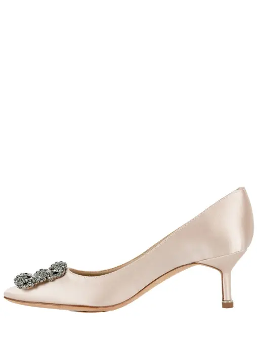 Туфли шелковые MANOLO BLAHNIK