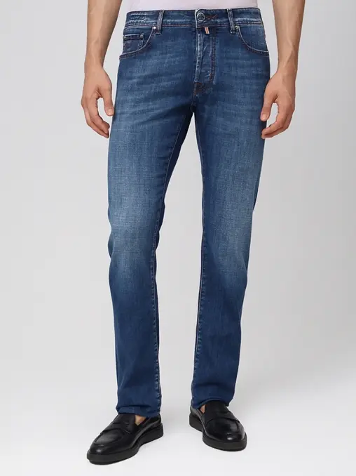 Джинсы Slim Fit хлопковые JACOB COHEN