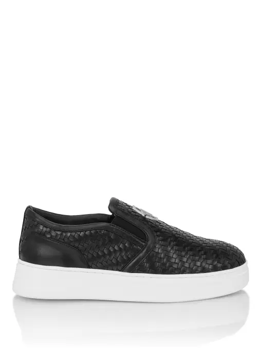Слипоны кожаные PHILIPP PLEIN