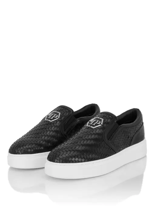 Слипоны кожаные PHILIPP PLEIN