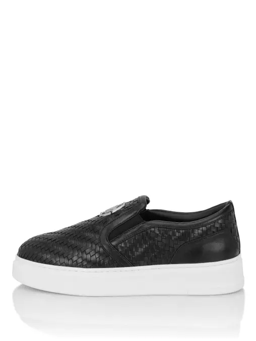 Слипоны кожаные PHILIPP PLEIN