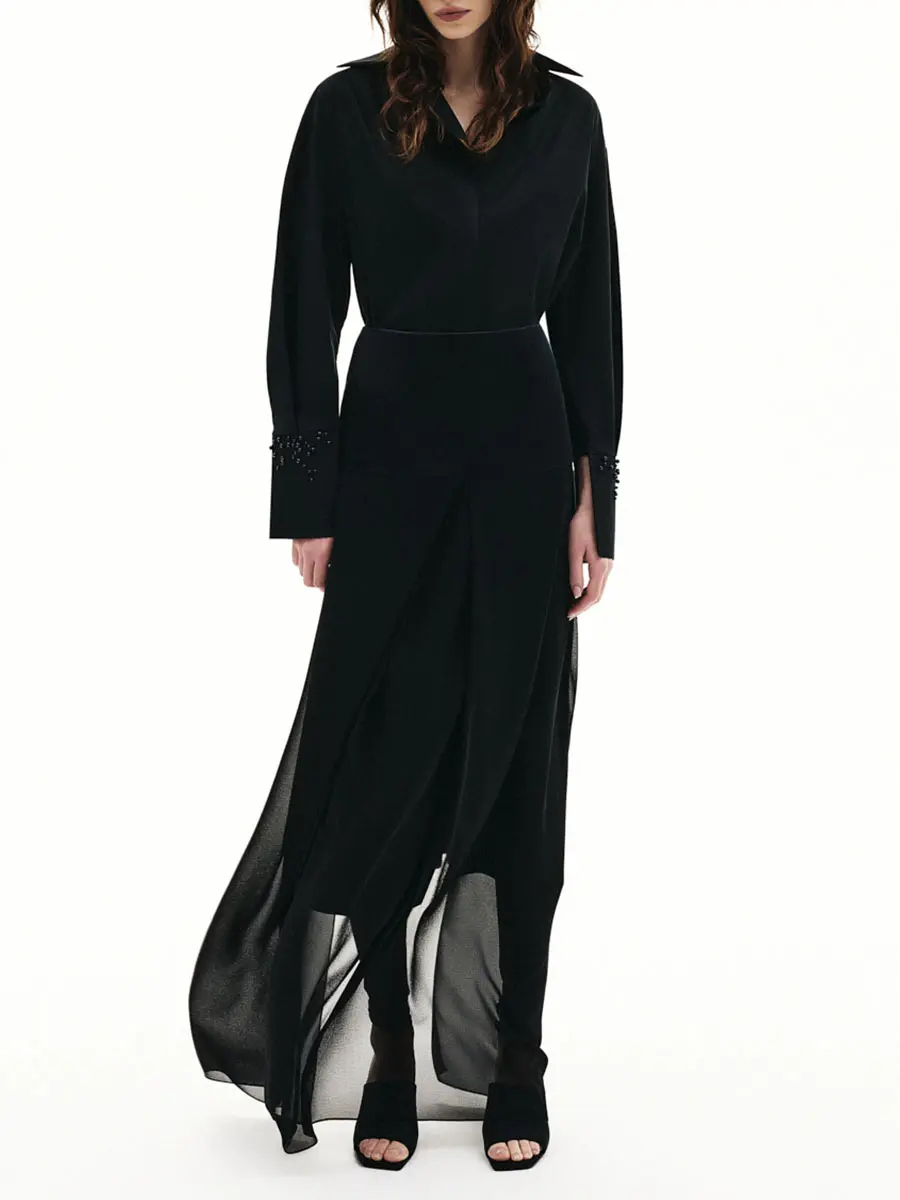 Платье-рубашка хлопковое
