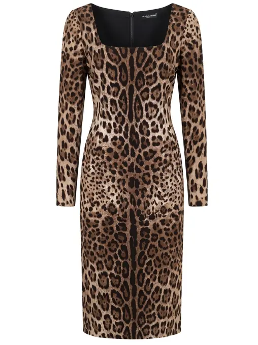 Платье из вискозы DOLCE & GABBANA