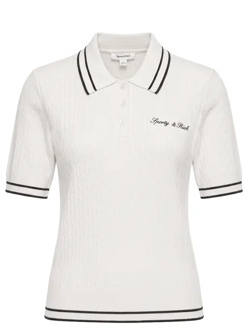 Поло из вискозы SPORTY & RICH