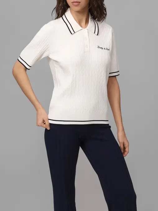 Поло из вискозы SPORTY & RICH