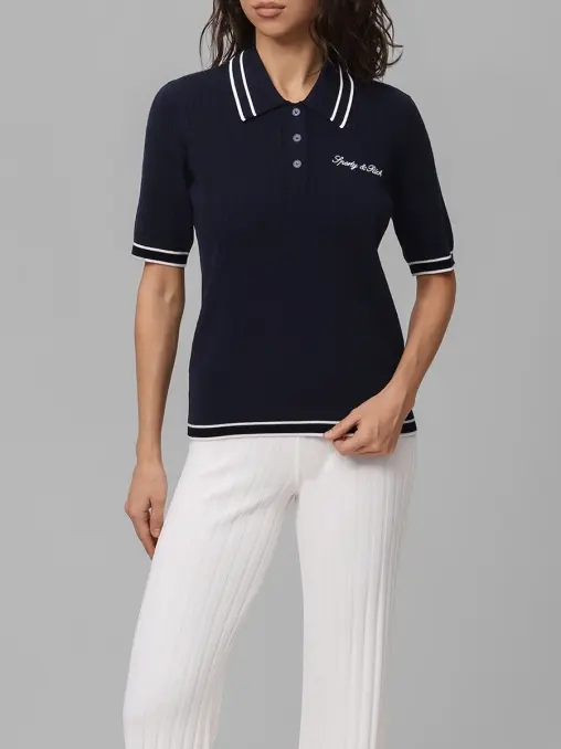 Поло из вискозы SPORTY & RICH