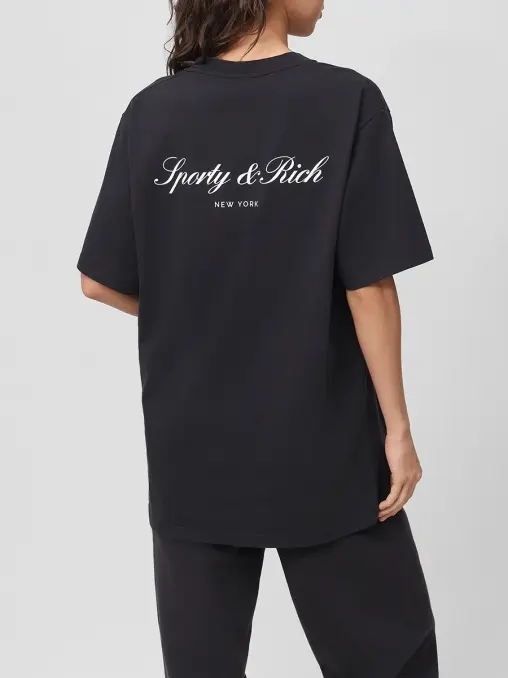 Футболка хлопковая SPORTY & RICH