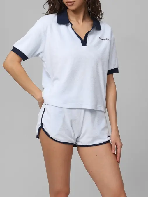 Поло хлопковое SPORTY & RICH