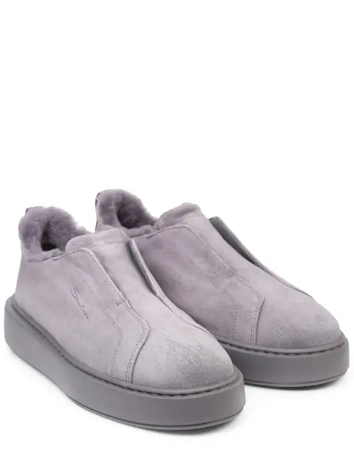 Кеды замшевые на меху SANTONI