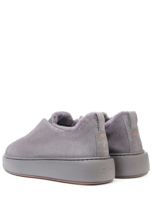 Кеды замшевые на меху SANTONI