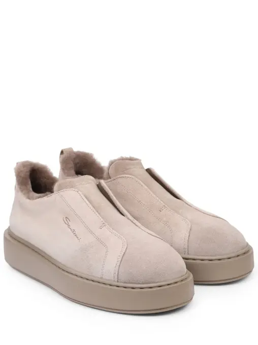 Кеды замшевые на меху SANTONI