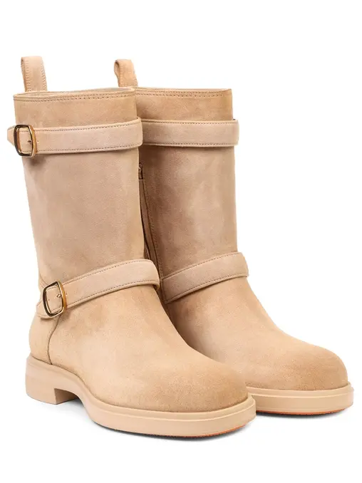 Полусапоги замшевые SANTONI