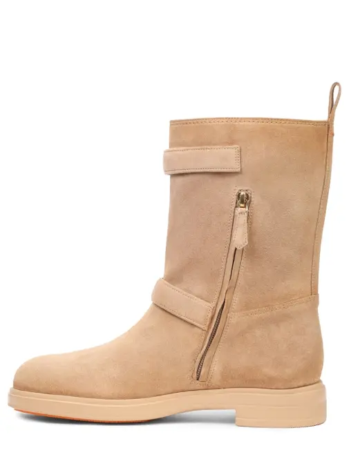 Полусапоги замшевые SANTONI