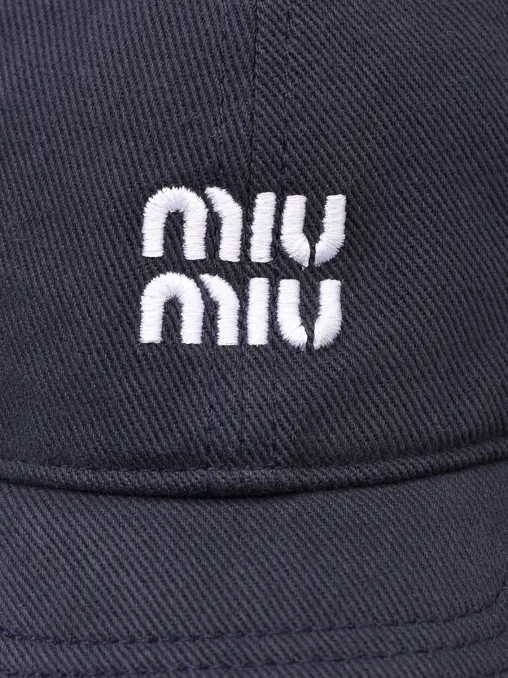 Бейсболка хлопковая MIU MIU