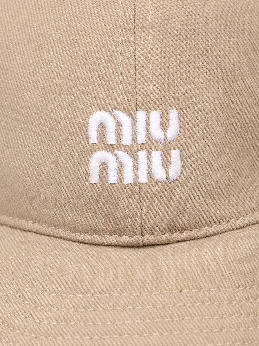 Бейсболка хлопковая MIU MIU