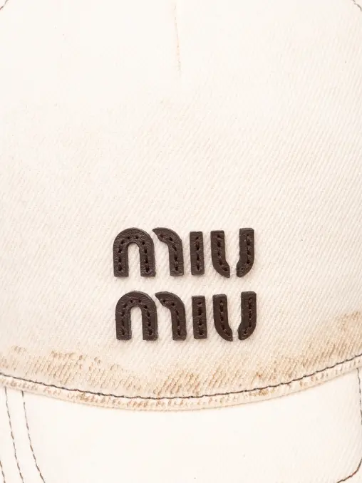 Бейсболка хлопковая MIU MIU