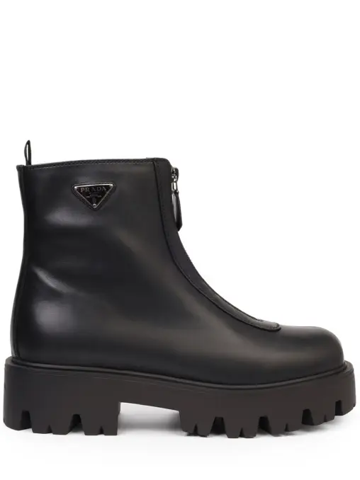 Ботинки кожаные PRADA