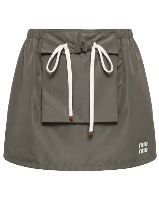 Юбка однотонная MIU MIU