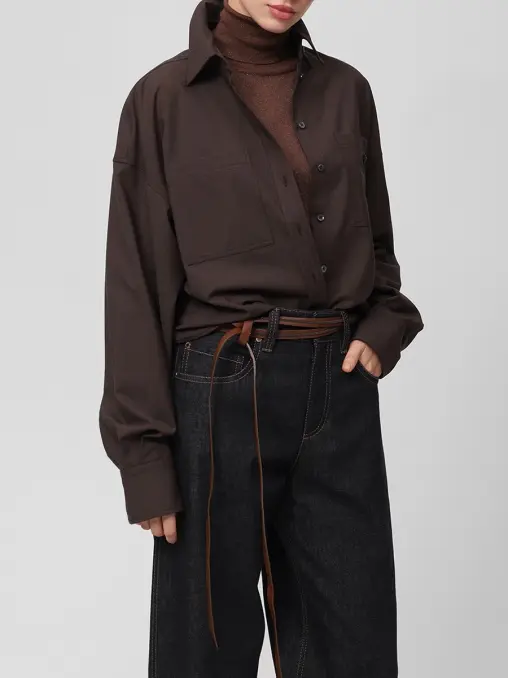 Рубашка шерстяная BRUNELLO CUCINELLI