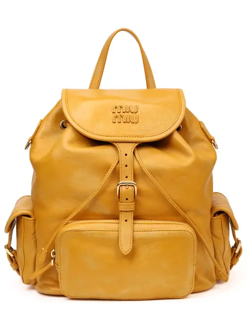 Рюкзак кожаный MIU MIU