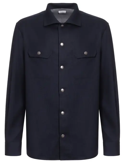 Рубашка шерстяная BRUNELLO CUCINELLI