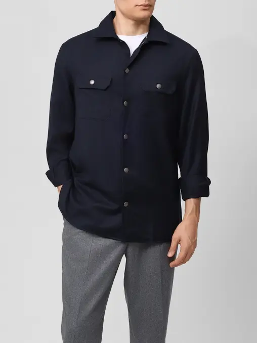 Рубашка шерстяная BRUNELLO CUCINELLI