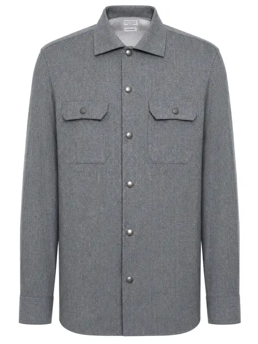 Рубашка шерстяная BRUNELLO CUCINELLI