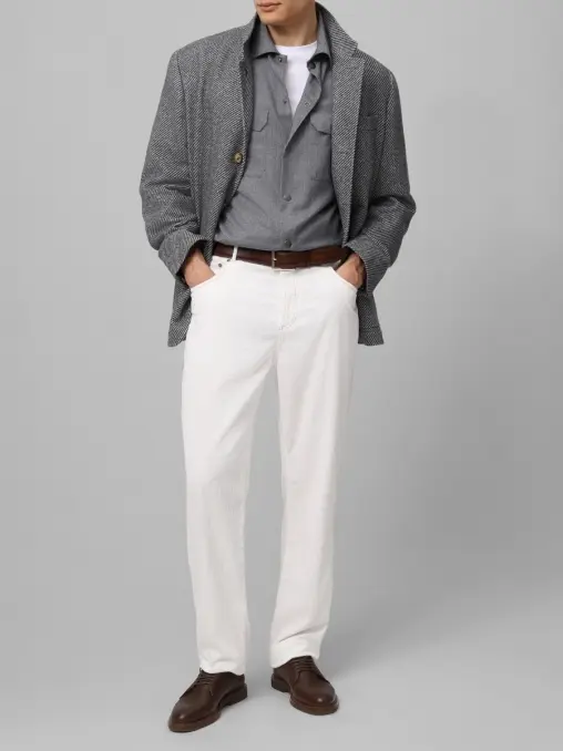 Рубашка шерстяная BRUNELLO CUCINELLI