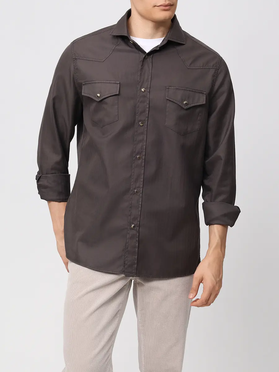 Рубашка Regular Fit хлопковая