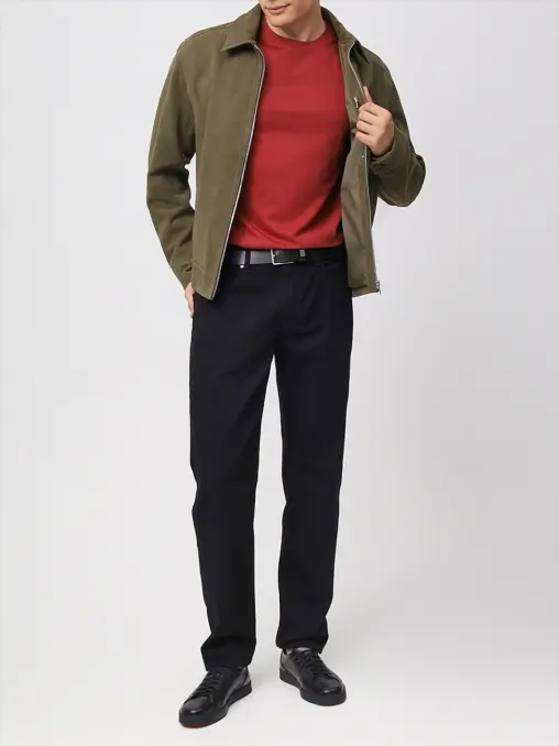 Футболка Slim Fit хлопковая BOSS
