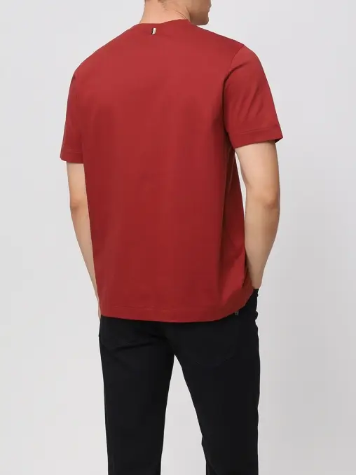 Футболка Slim Fit хлопковая BOSS