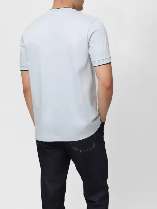 Футболка Slim Fit хлопковая BOSS