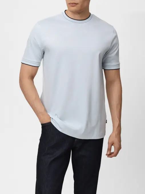 Футболка Slim Fit хлопковая BOSS