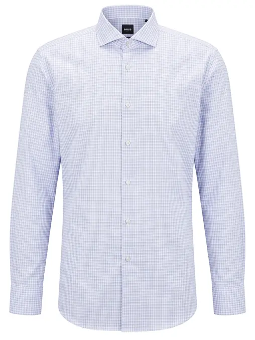 Рубашка Slim Fit хлопковая BOSS