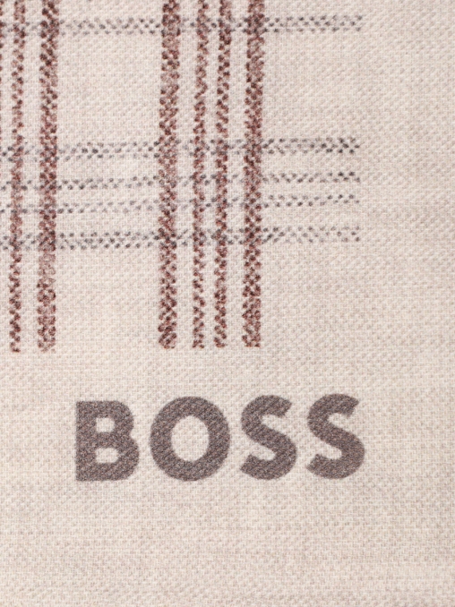 Платок из хлопка и шерсти BOSS