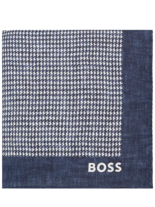 Платок из хлопка и шерсти BOSS