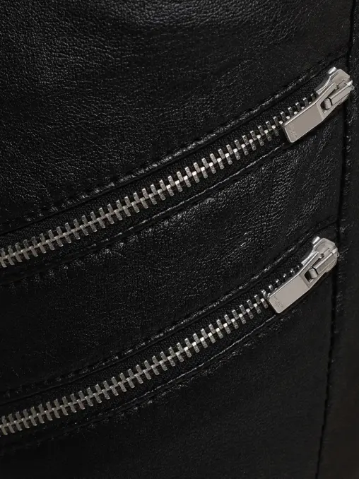 Брюки из экокожи SAINT LAURENT