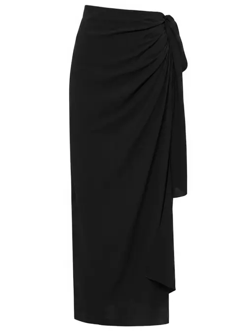 Юбка шелковая SAINT LAURENT