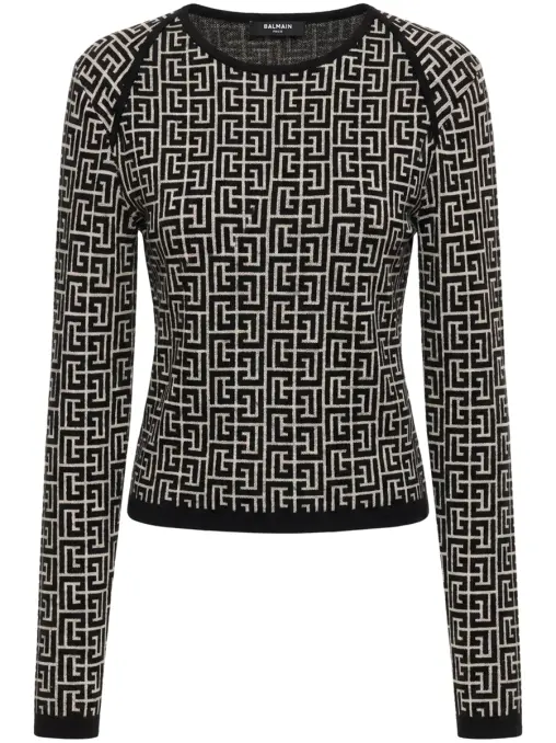 Джемпер из шерсти и льна BALMAIN