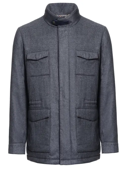 Куртка из шерсти и шелка SUIT FACTORY