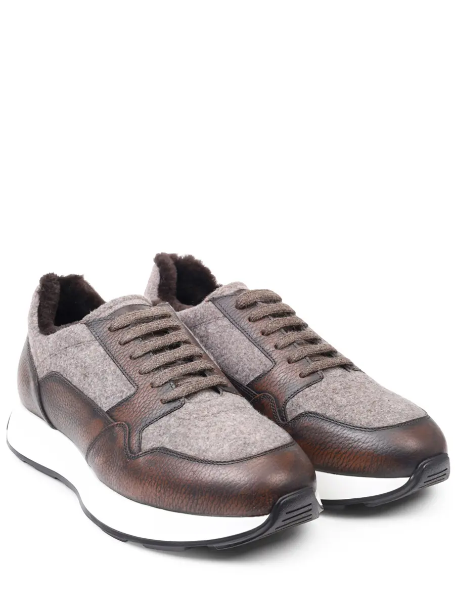 Кроссовки комбинированные на меху