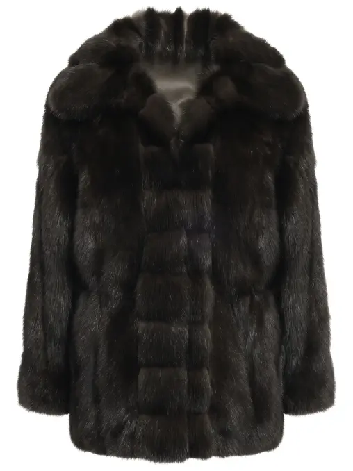 Шуба соболиная двусторонняя BLACK SABLE