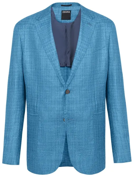 Пиджак из шерсти и шелка ZEGNA