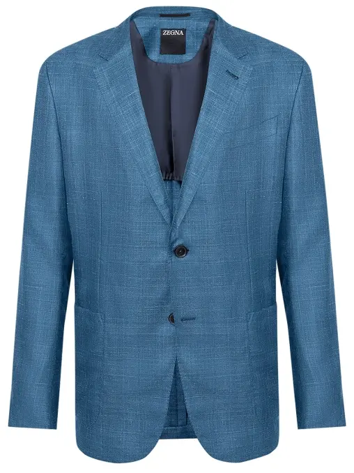 Пиджак из шерсти и шелка ZEGNA