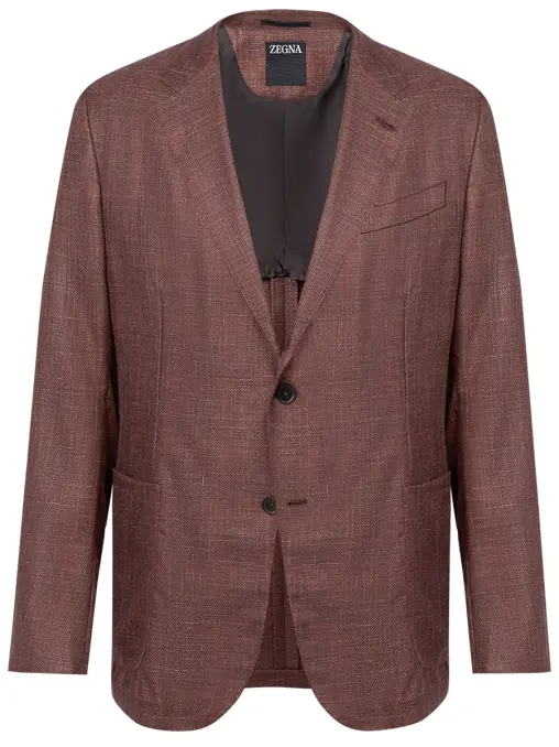 Пиджак из шерсти и шелка ZEGNA