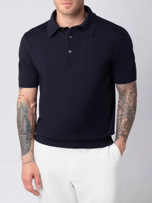 Поло хлопковое ZEGNA